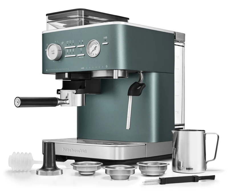 KitchenAid halbautomatische Espressomaschine mit Gratmahlwerk 5KES6551 inkl. GRATIS Illy Exploration Kit