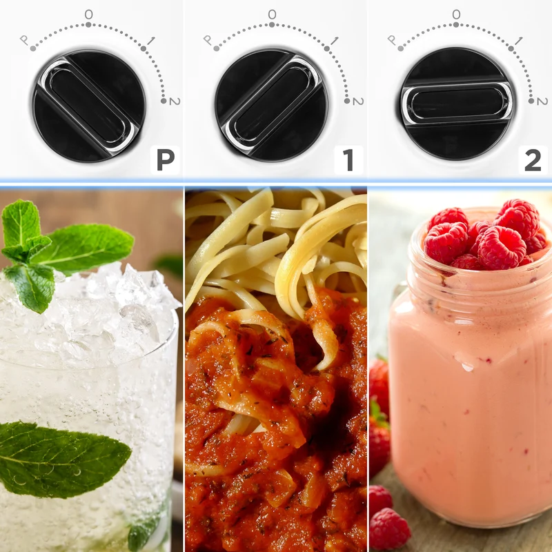Duronic Jug Blender BL16 BPA Free 1.5L Smoothie Maker for Ice Slushies Protein Shakes Baby Food & Soups 500W Electric Blenders with Removable Blades Soup Makers with Pulse Feature