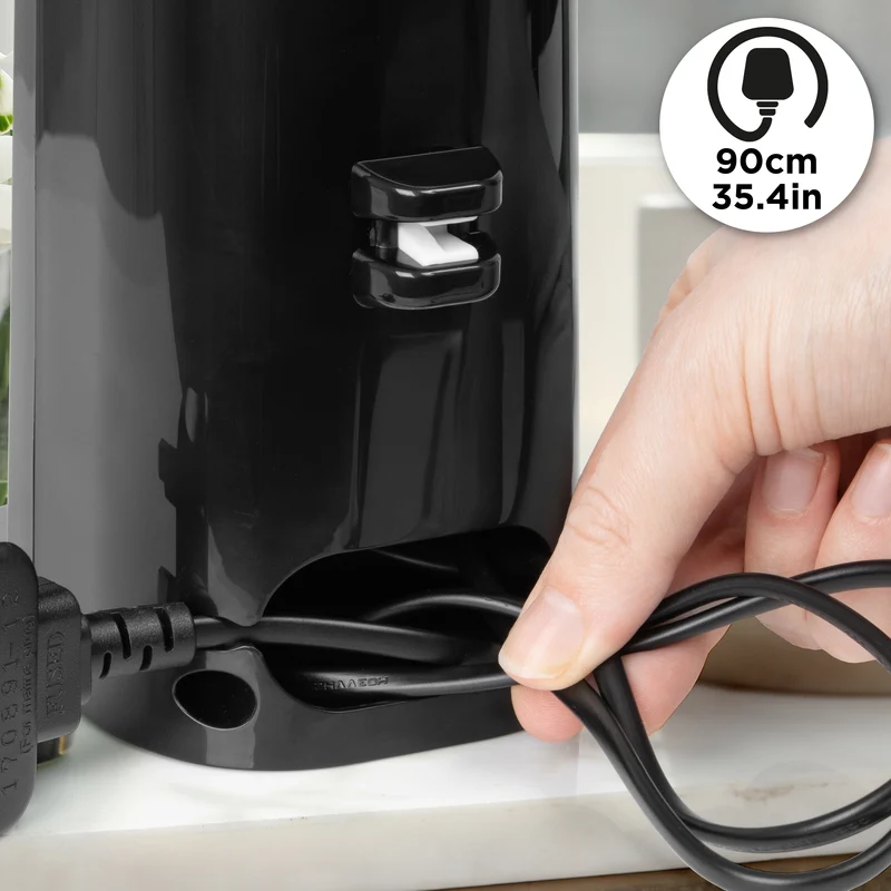 Duronic Electric Can Opener CO40 BK Automatic Tin Openers with Knife Sharpener & Bottle Opener 50W Magnetic Electrical Can Openers One Touch Tin Opener for Arthritis Elderly Seniors BLACK