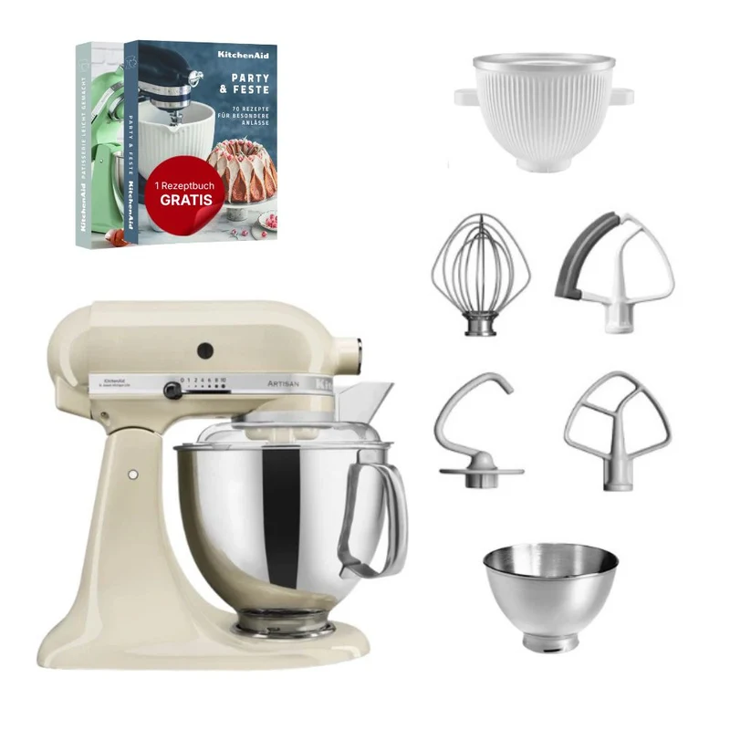KitchenAid 4,8 L 5KSM175 Artisan Küchenmaschine Icelover mit Eiszubereiter