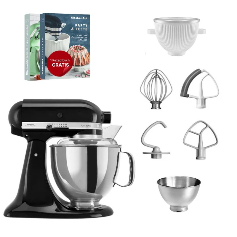 KitchenAid 4,8 L 5KSM175 Artisan Küchenmaschine Icelover mit Eiszubereiter