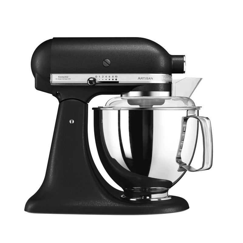 KitchenAid 4,8 L 5KSM175 Artisan Küchenmaschine Allrounderset mit Gemüseschneider+Fleischwolf+Spritzgebäckvorsatz