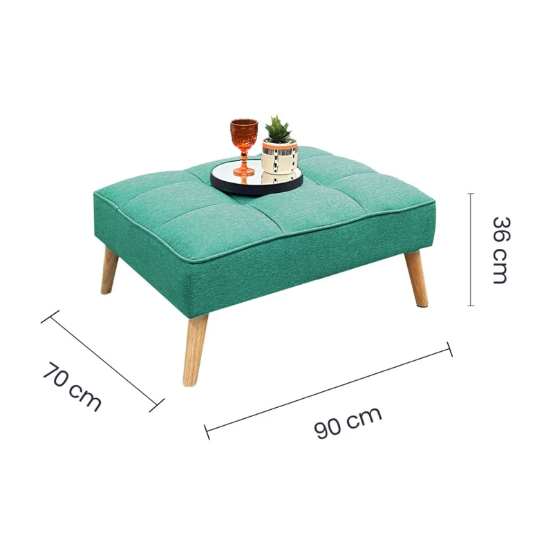 Tokoa Sofá Cama con Piecero 205x78x81cm