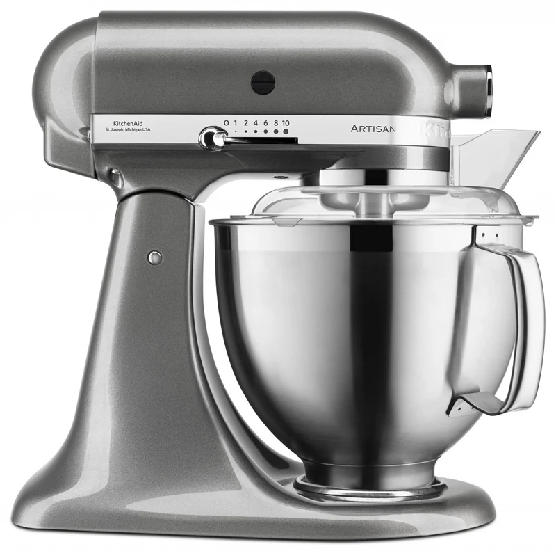 KitchenAid 4,8 L 5KSM185 Artisan Küchenmaschine Allrounderset Fleischwolf+Spritzgebäck+Gemüseschneider