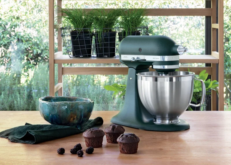 KitchenAid 4,8 L 5KSM185 Artisan Küchenmaschine Flexiset Artisan + Flexirührer