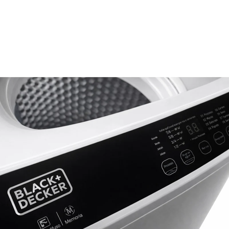 Black & Decker Lavadora Automática Carga Superior 13 Kg, BXWABH13TL