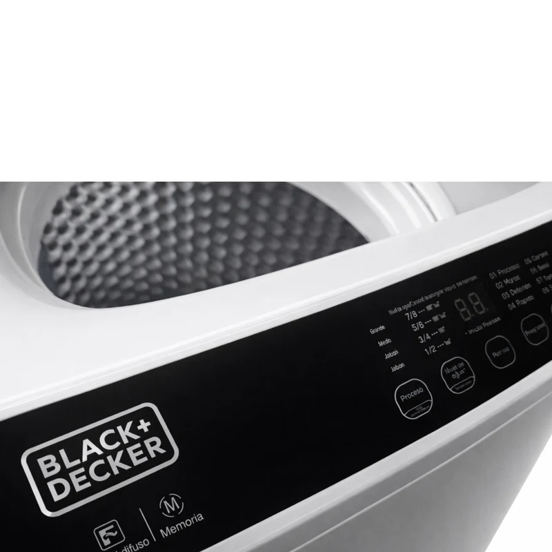 Black & Decker Lavadora Automática Carga Superior 15 Kg, BXWABH15TL
