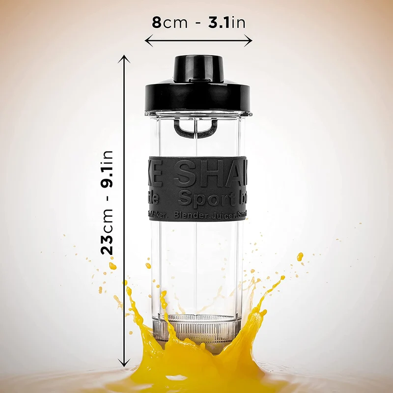 Duronic BB5 Trinkflasche für Standmixer | 570 ml Inhalt | BPA Frei | Passend zu BL510 Mixer für Smoothies und Shakes | Proteinshake, Fitness Drink, Babynahrung