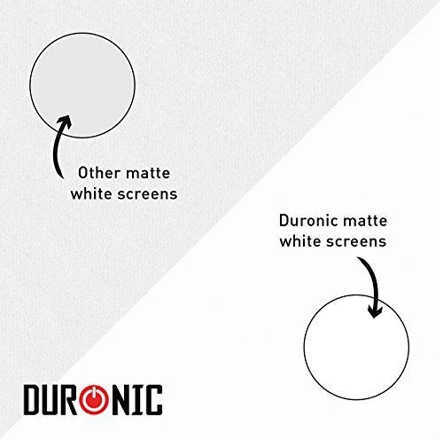 Duronic TPS86 Leinwand | 80" Stativleinwand | Stativ Beamerleinwand mit 175 x 131 cm Fläche im 4:3 Format | Heimkino mit 4K Full HD 3D | Projektorleinwand für Schule und Büro | Präsentationsleinwand