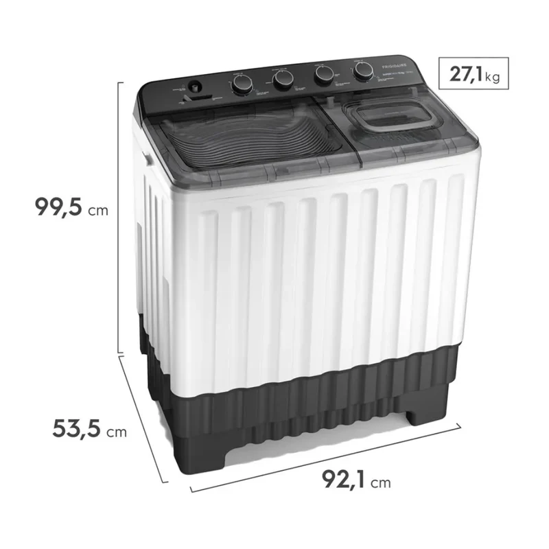 Frigidaire Lavadora Semiautomática 15 Kg, FWTT15M4UBUZW