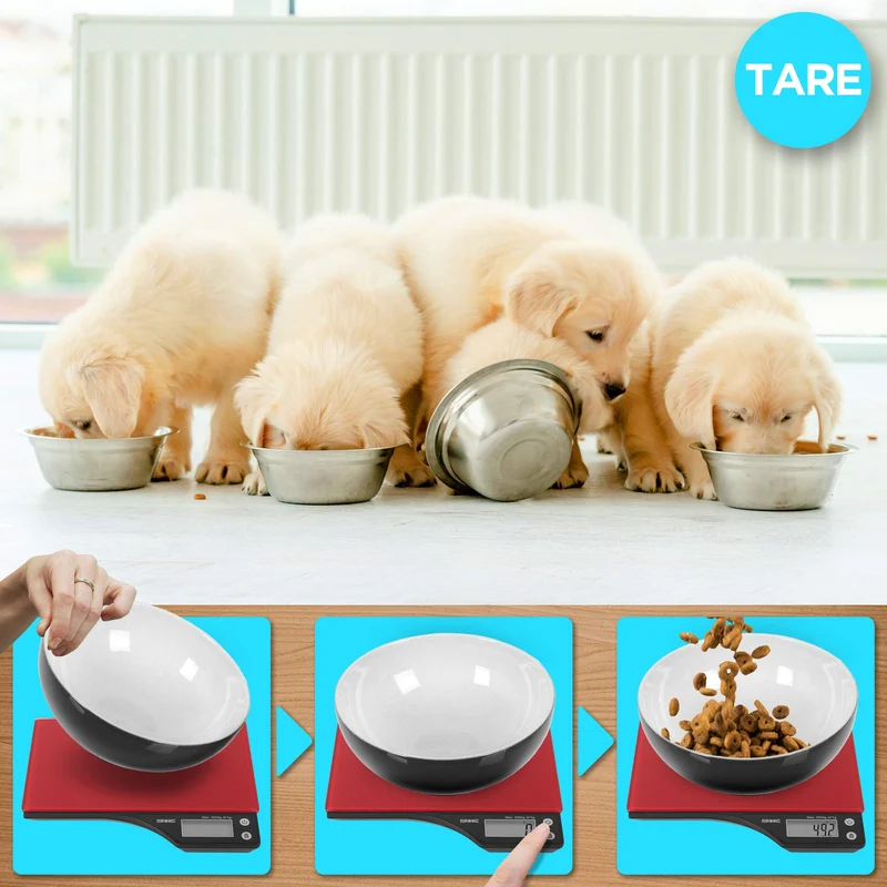 Duronic KS350 Küchenwaage | 5 kg Digitalwaage | 1 g grammgenau Präzision-Feinwaage | Haushaltswaage mit Tara-Funktion | Digitale Waage mit Hold-Funktion | Lebensmittelwaage zum Backen und Kochen