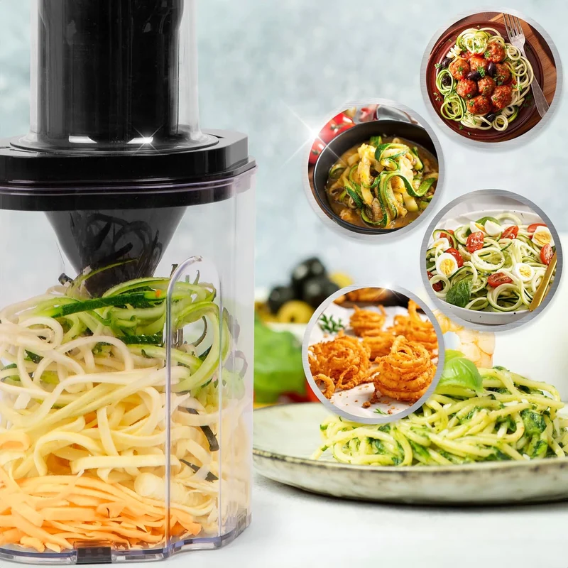 Duronic HBS35 Zubehör für elektrischen Stabmixer, Aufsatz für Pürierstab HB35B oder HB35C von Duronic, Spiralizer-Befestigung mit 3 Kegeln, Nur Zubehör für Zauberstab, Nicht einzeln verwendbar