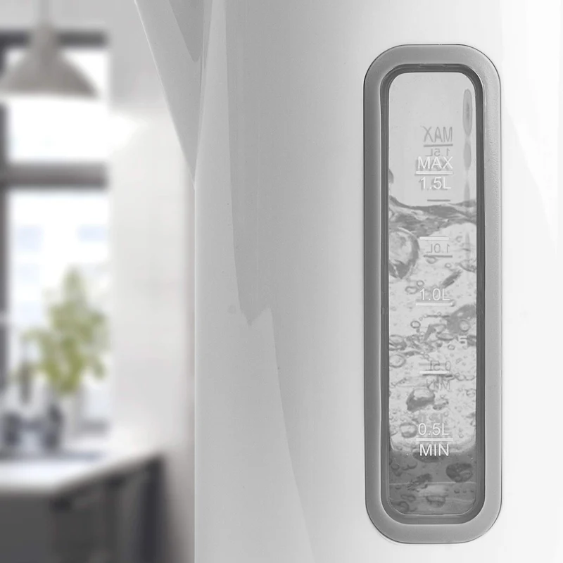 Duronic EK30 WE Wasserkocher 3000 Watt | Wasserkessel mit einstellbarer Temperatur und Thermostat | 40 ° | 60 ° | 80 ° | 100 ° C | 1,5 L | Warmhaltefunktion | Doppelwandig | Anti-Kalkfilter