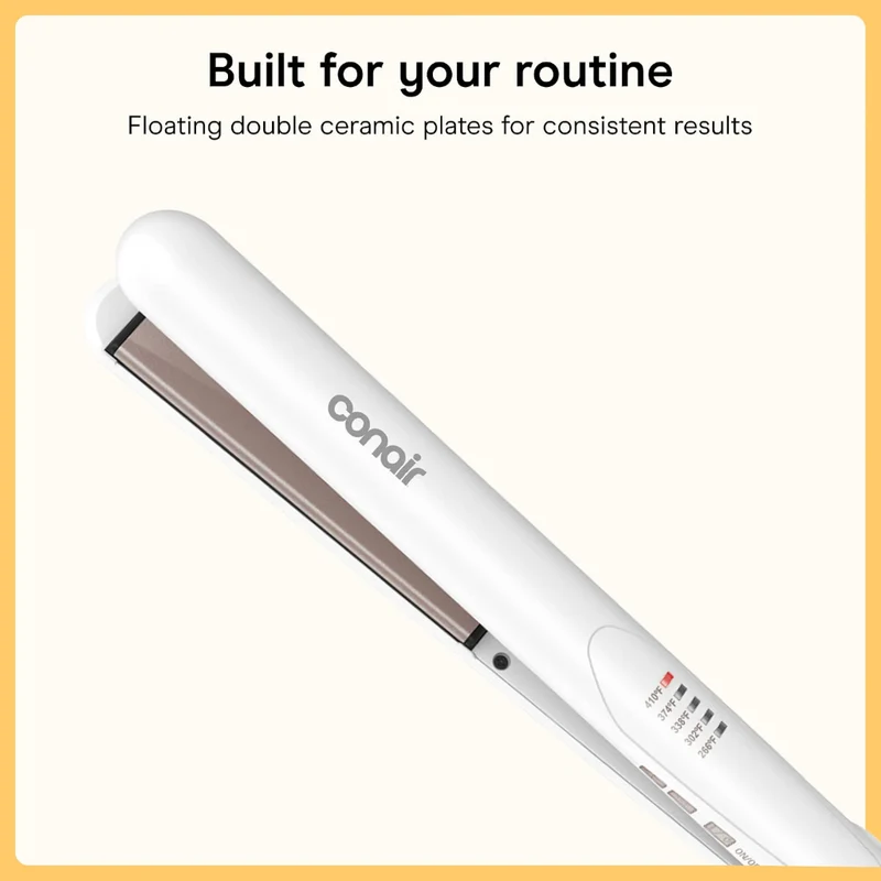 Conair Plancha Alisadora de Cabello Doble Cerámica, CS221L