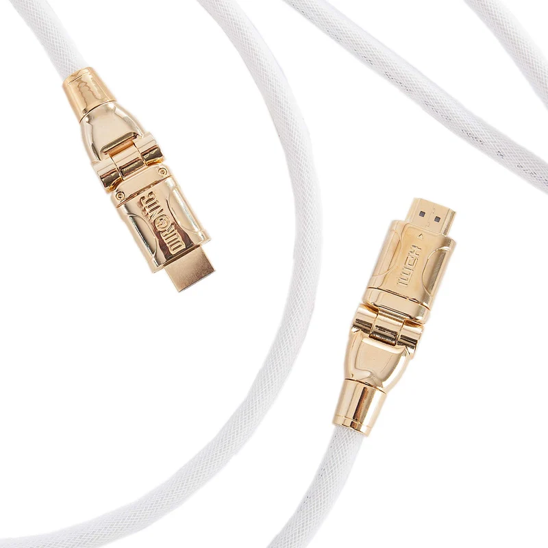 Duronic HDMI Cable HDC01 - 5 Metre HDMI Goldspec Version 1.4 High Speed HDMI Cable - Premium 24K Gold Plated 1080p HDMI to HDMI Tilt/Swivel Lead