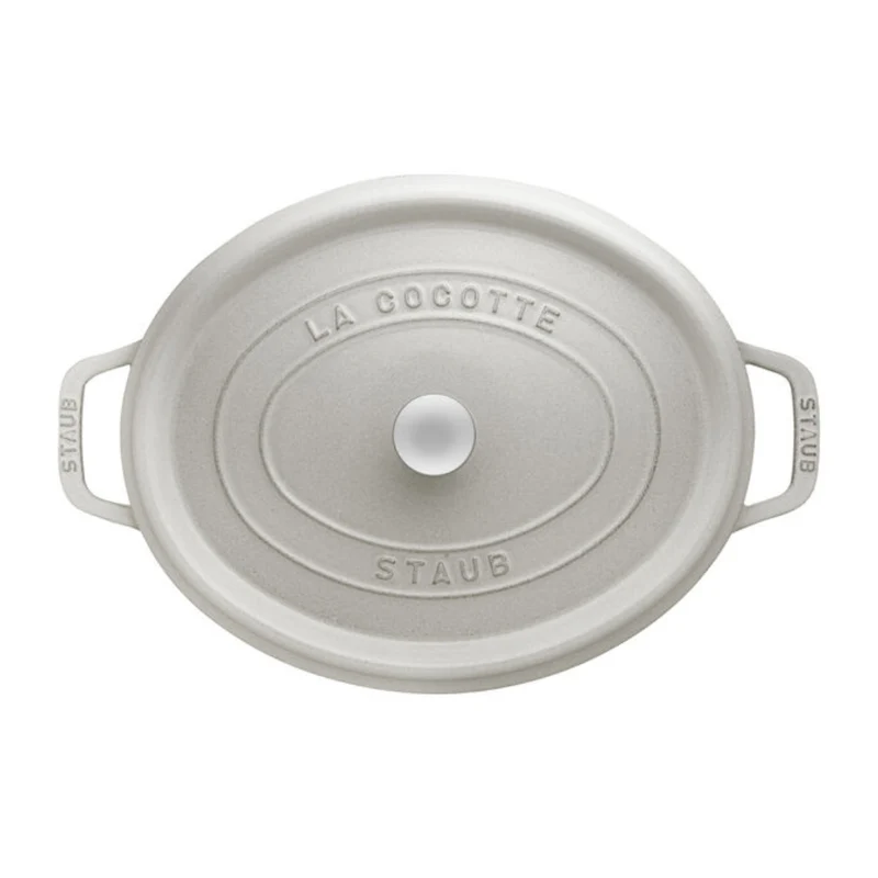 Staub Olla de Hierro Fundido Ovalada con Tapa, 29 cm