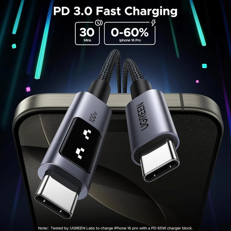 Ugreen Cable Uno Carga Rápida USB-C a USB-C 100W L509 2m